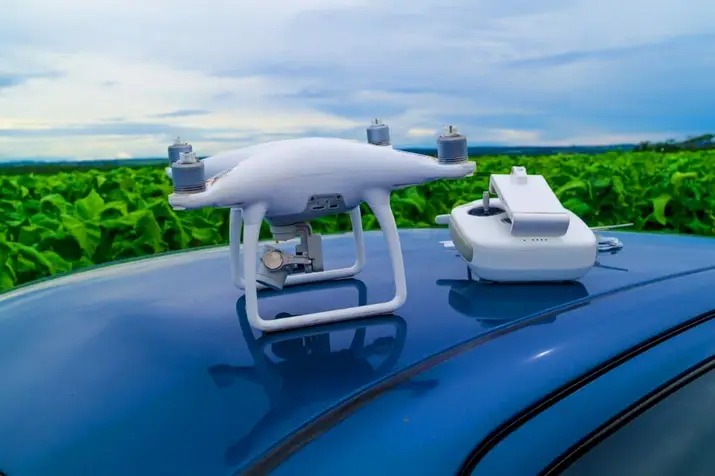Drone and controller ready for flight